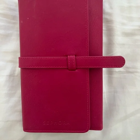 Sephora Makeup Brush Set in Pink and Gold with Case - NEW - Picture 4 of 4